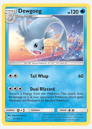 Dewgong — catalogusbeeld