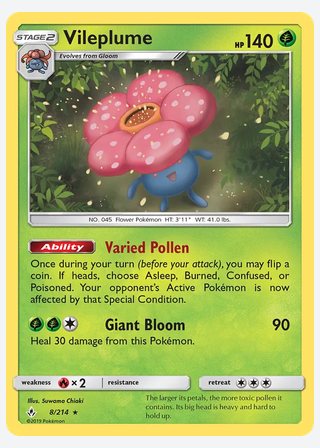 Vileplume — catalogusbeeld