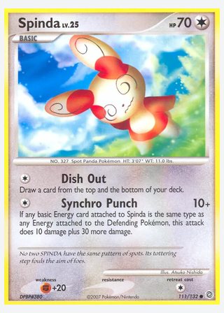 Spinda — catalogusbeeld