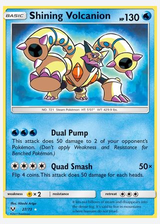 Shining Volcanion — catalogusbeeld