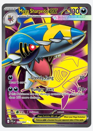 Mega Sharpedo ex — catalogusbeeld