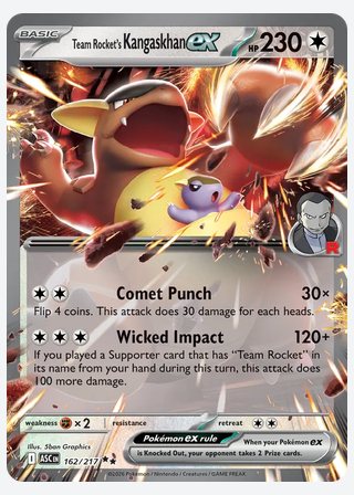 Team Rocket's Kangaskhan ex — catalogusbeeld