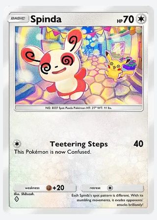 Spinda — catalogusbeeld