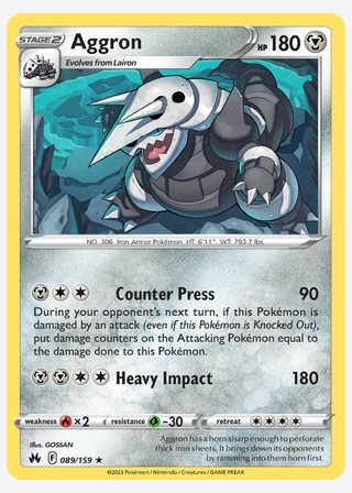 Aggron — catalogusbeeld