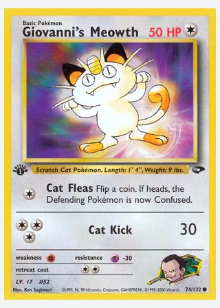 Giovanni's Meowth — catalogusbeeld