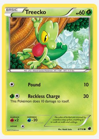 Treecko — catalogusbeeld