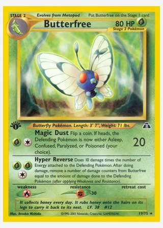 Butterfree — catalogusbeeld
