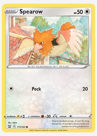 Spearow — catalogusbeeld