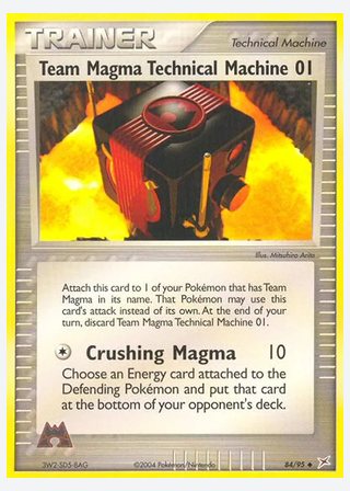 Team Magma Technical Machine 01 — catalogusbeeld