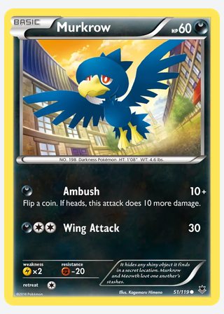 Murkrow — catalogusbeeld