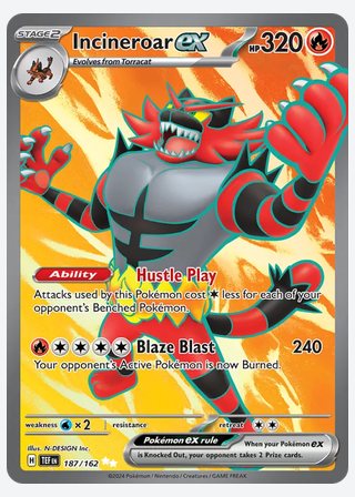 Incineroar ex — catalogusbeeld
