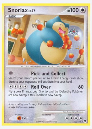Snorlax — catalogusbeeld