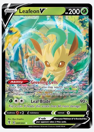 Leafeon V — catalogusbeeld