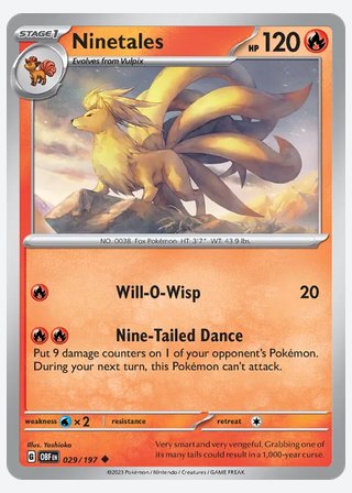 Ninetales — catalogusbeeld