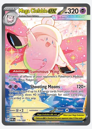 Mega Clefable ex — catalogusbeeld