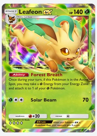 Leafeon ex — catalogusbeeld