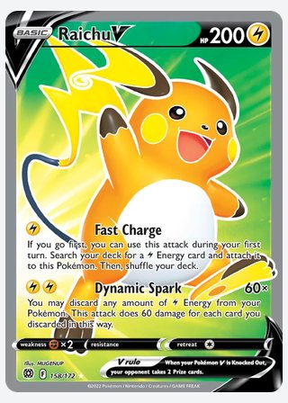 Raichu V — catalogusbeeld