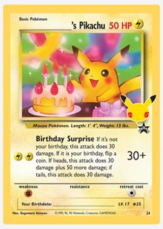 _____'s Pikachu — catalogusbeeld