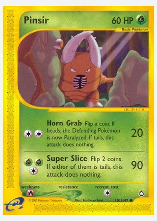 Pinsir — catalogusbeeld