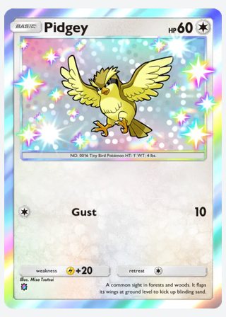 Pidgey — catalogusbeeld