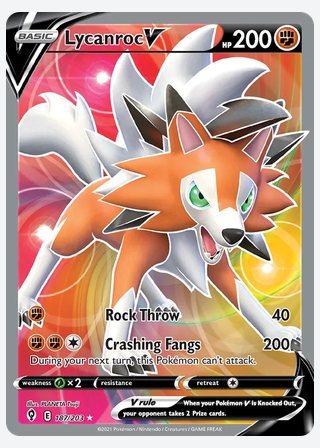 Lycanroc V — catalogusbeeld