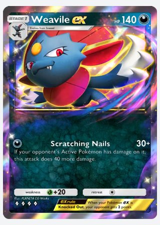 Weavile ex — catalogusbeeld