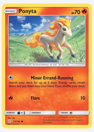 Ponyta — catalogusbeeld