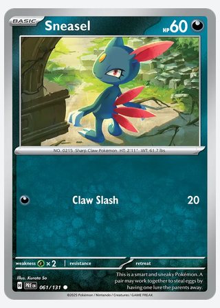Sneasel — catalogusbeeld