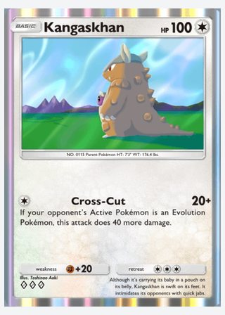 Kangaskhan — catalogusbeeld