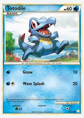 Totodile — catalogusbeeld