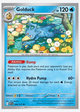 Golduck — catalogusbeeld