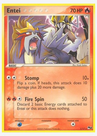 Entei — catalogusbeeld