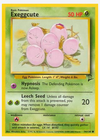 Exeggcute — catalogusbeeld
