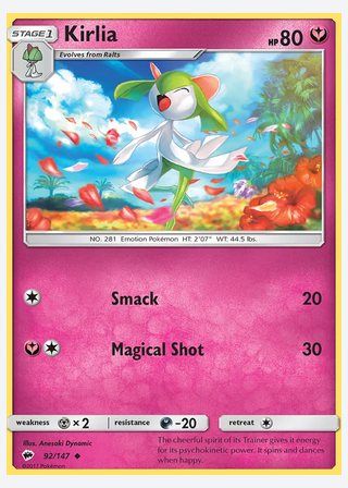 Kirlia — catalogusbeeld