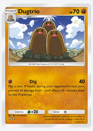 Dugtrio — catalogusbeeld