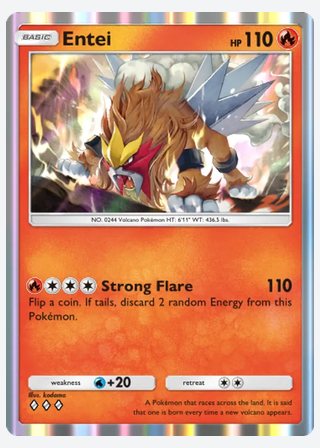 Entei — catalogusbeeld