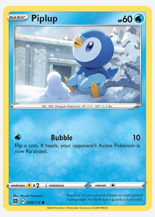 Piplup — catalogusbeeld