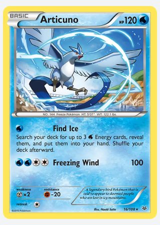 Articuno — catalogusbeeld