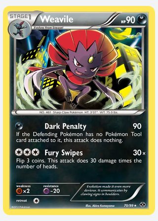 Weavile — catalogusbeeld