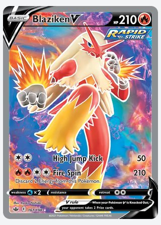 Blaziken V — catalogusbeeld
