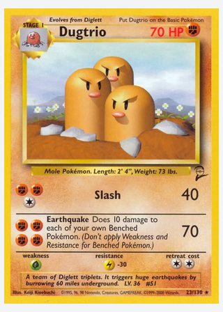 Dugtrio — catalogusbeeld