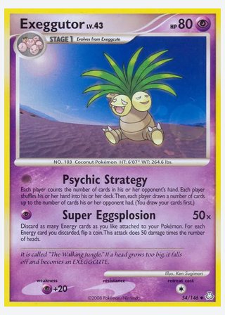 Exeggutor — catalogusbeeld