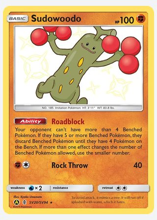 Sudowoodo — catalogusbeeld