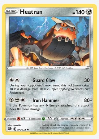 Heatran — catalogusbeeld