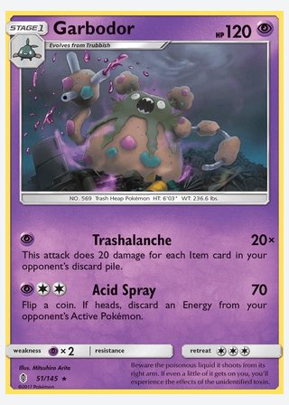 Garbodor — catalogusbeeld