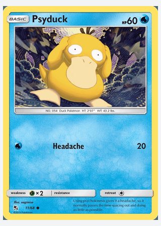 Psyduck — catalogusbeeld