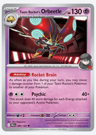 Team Rocket's Orbeetle — catalogusbeeld