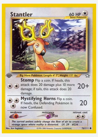 Stantler — catalogusbeeld