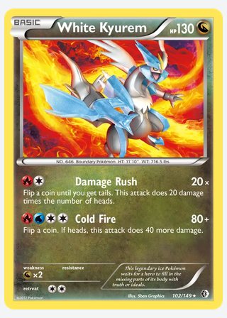 White Kyurem — catalogusbeeld