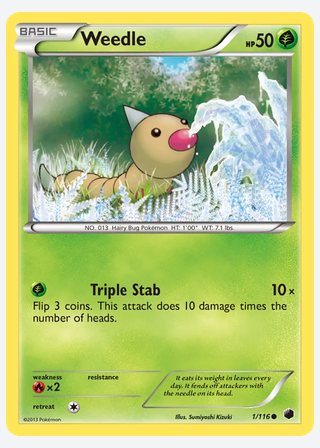 Weedle — catalogusbeeld